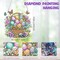 Easter Hanging Diamond Art Kit – Double-Sided Colorful Egg & Butterfly Crystal Painting Pendant, DIY Craft Decoration for Adults (8×12 Inch)